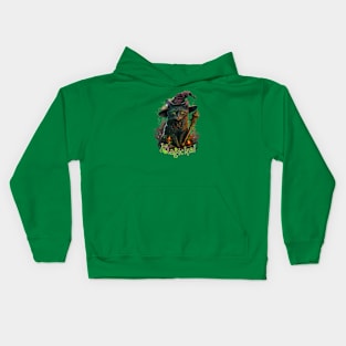 Forest Witch Cat Kids Hoodie